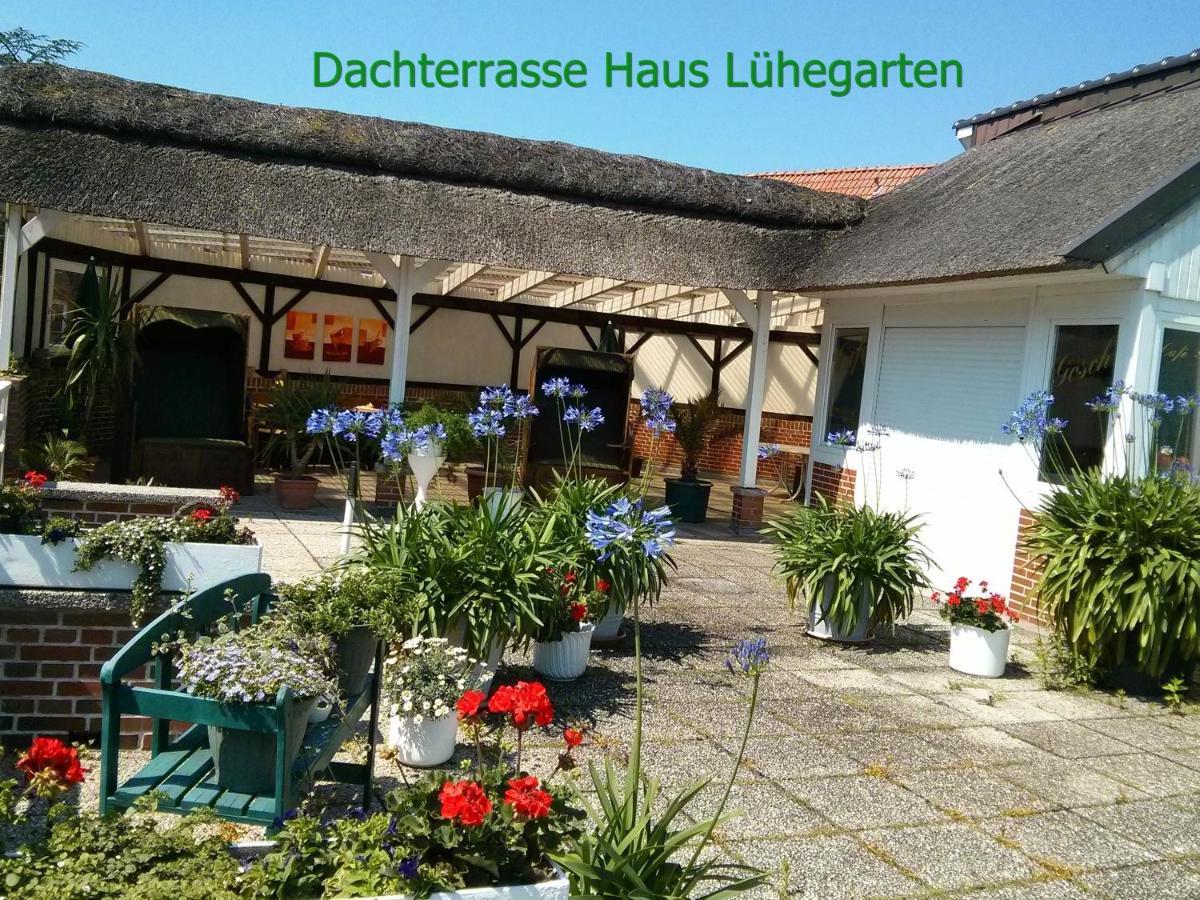 Fewo Elbblick Im Haus Luehegarten Apartamento Grünendeich Exterior foto